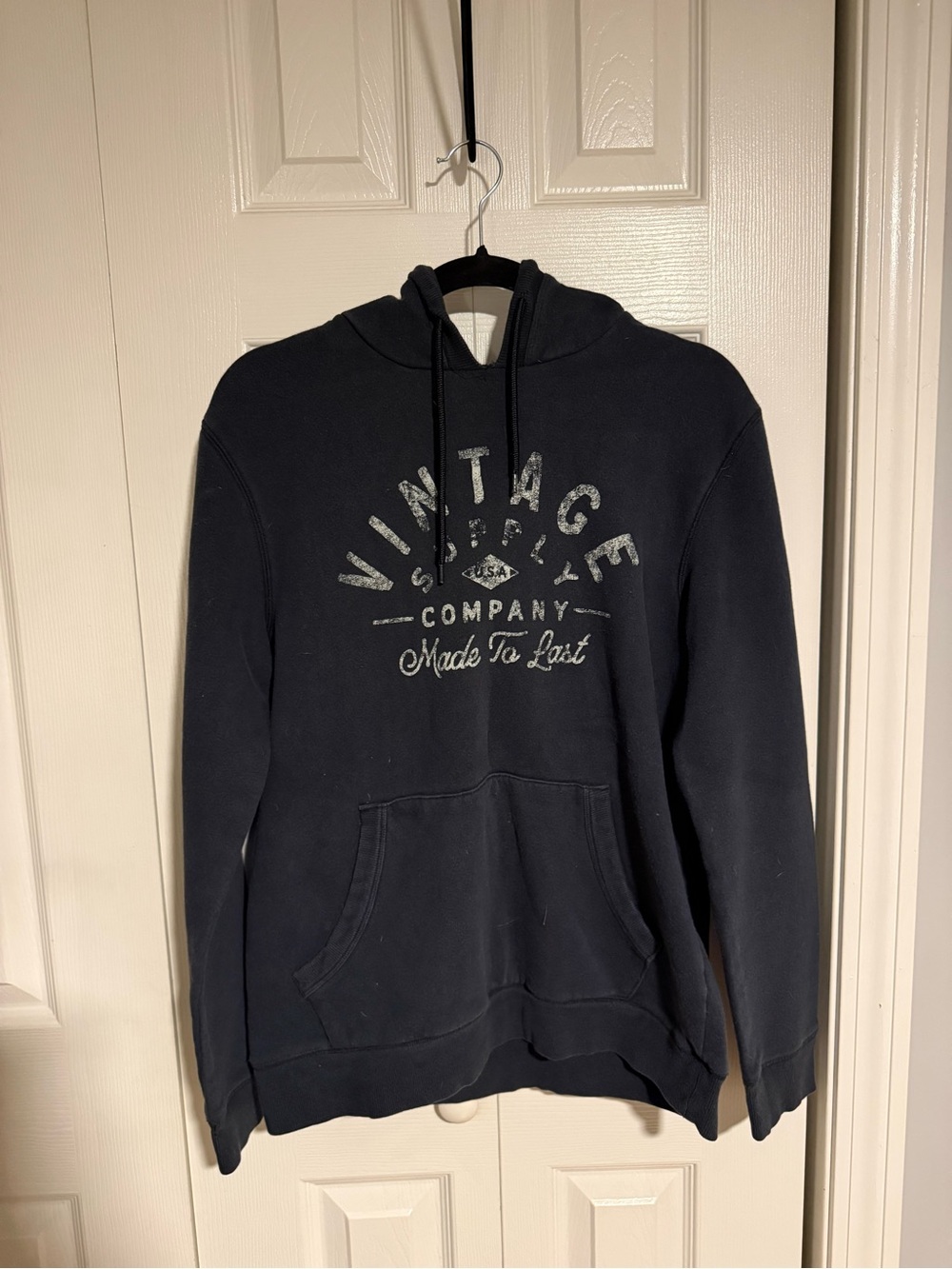 Sonoma Navy Vintage Graphic Hoodie Sweatshirt